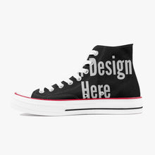 Load image into Gallery viewer, Custom High-Top Canvas Shoes - Black