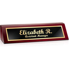 Load image into Gallery viewer, Custom Desk Name Plate(Wood Look)