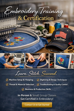 Load image into Gallery viewer, Local Embroidery Training Classes San Antonio
