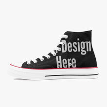 Load image into Gallery viewer, Custom High-Top Canvas Shoes - Black
